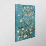 Canvas print Almond tree, vertical, Vincent van Gogh