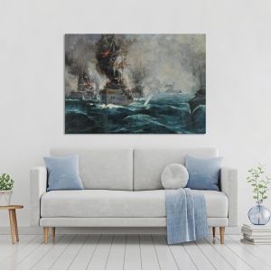 Canvas print Battle of Elli, Hatzis V. 2