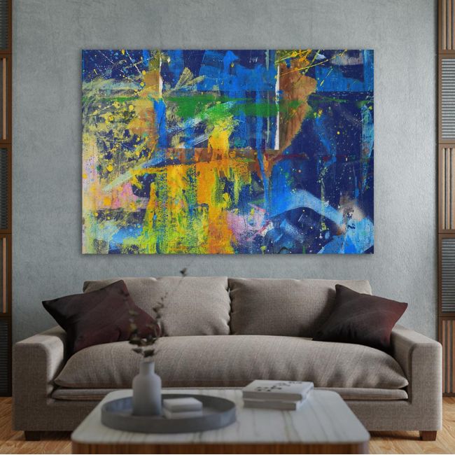 Πίνακας σε καμβά Abstract selection XXIII