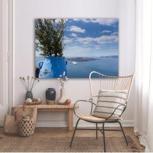 Πίνακας σε καμβά Santorini View from Fira 2
