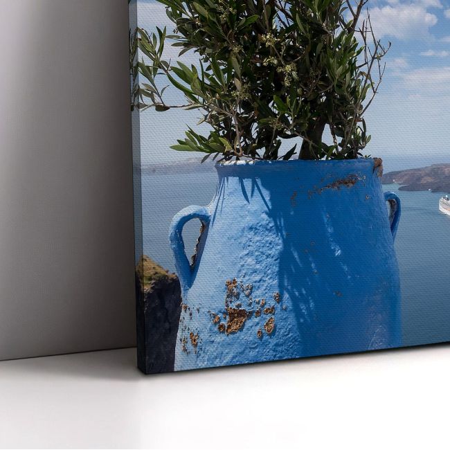 Canvas print Santorini View from Fira