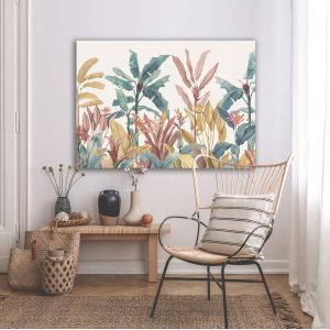 Πίνακας σε καμβά Vintage tropical scene 2