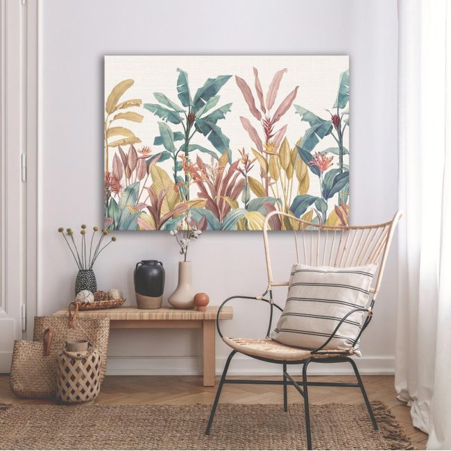 Canvas print Vintage tropical scene