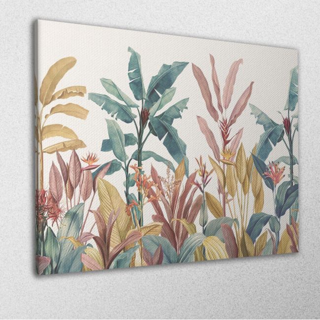 Canvas print Vintage tropical scene