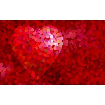 Red heartαυτοκόλλητο laptop 2