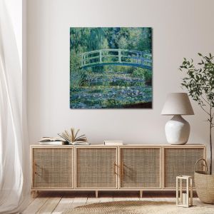Πίνακας ζωγραφικής Water lilies and Japanese bridge, Monet 2