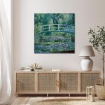 Πίνακας ζωγραφικής Water lilies and Japanese bridge, Monet