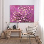 Πίνακας ζωγραφικής Blossoming almond tree (ροζ), Vincent van Gogh