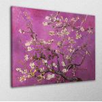 Canvas print Blossoming almond tree (roz), Vincent van Gogh