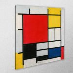 Canvas print Composition with red, yellow, blue, and black, Mondrian P.