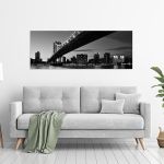Canvas print Manhattan bridge, panoramic