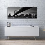 Canvas print Manhattan bridge, panoramic