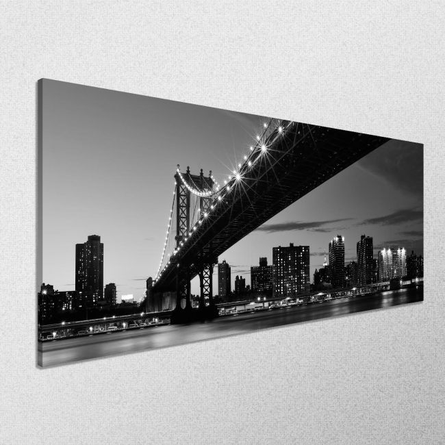 Canvas print Manhattan bridge, panoramic