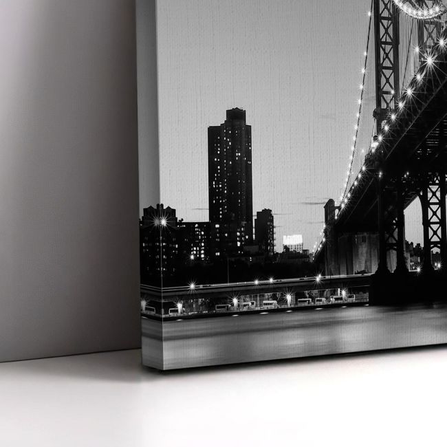 Canvas print Manhattan bridge, panoramic
