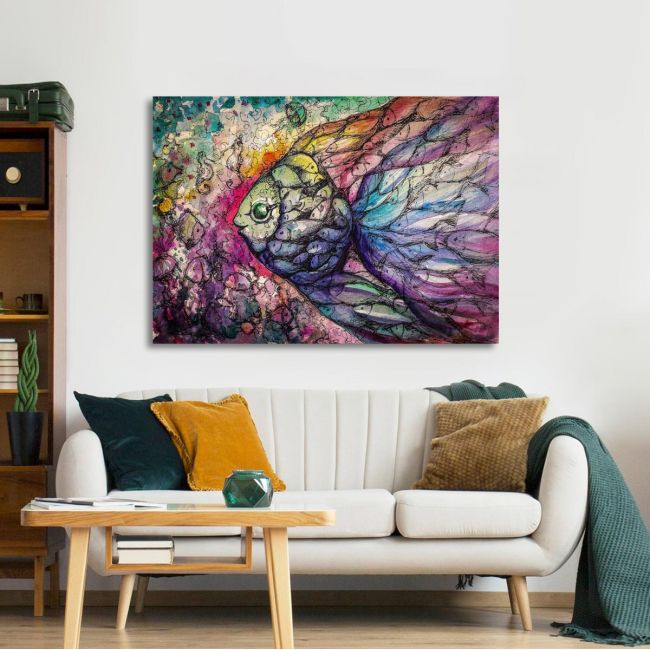Canvas printFish watercolors