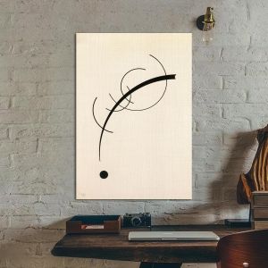 Canvas print Free curve to the point, Kandinsky W.