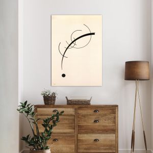 Canvas print Free curve to the point, Kandinsky W. 2