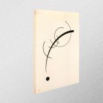 Canvas print Free curve to the point, Kandinsky W.