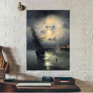 Canvas printA sailing ship by moonlight, Aivazovsky I.