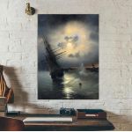 Canvas printA sailing ship by moonlight, Aivazovsky I.
