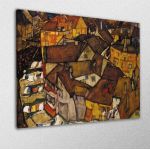 Canvas print Crescent of houses, Schiele E.