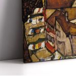 Canvas print Crescent of houses, Schiele E.