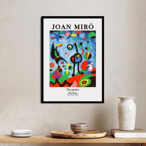 Αφίσα Έκθεσης MoMA, The garden, Miro J, αφίσα, κάδρο