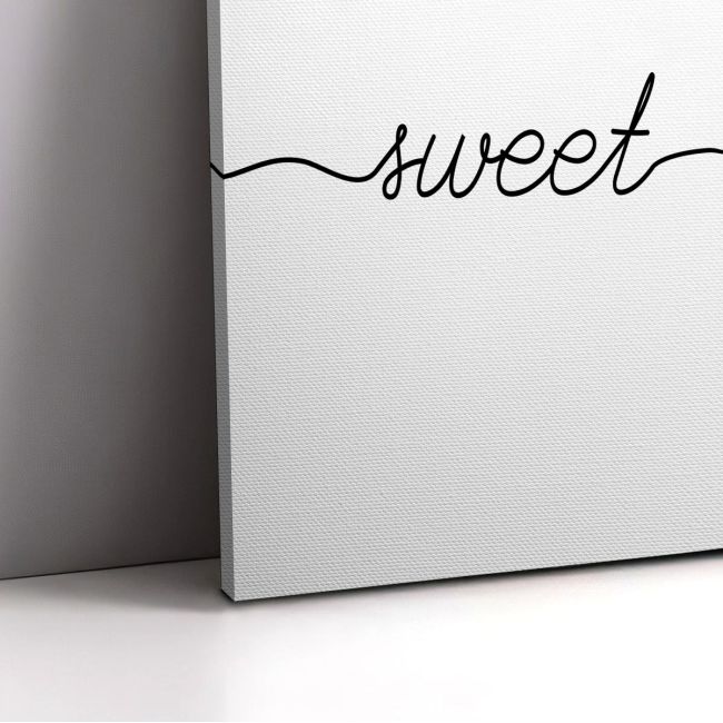 Canvas print Sweet dreams minimal, two panels