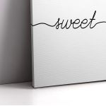 Πίνακας σε καμβά Sweet dreams minimal, δίπτυχος