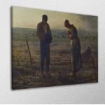 Canvas print The angelus, Millet Jean-Francois