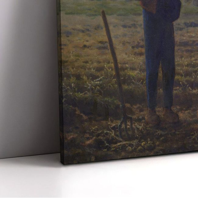Canvas print The angelus, Millet Jean-Francois