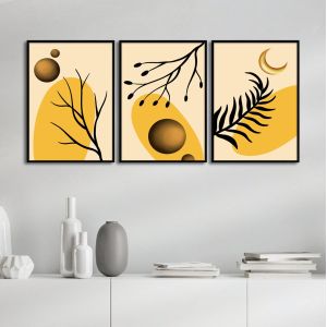 Bright floral art I|, αφίσα, κάδρο, τρίπτυχο