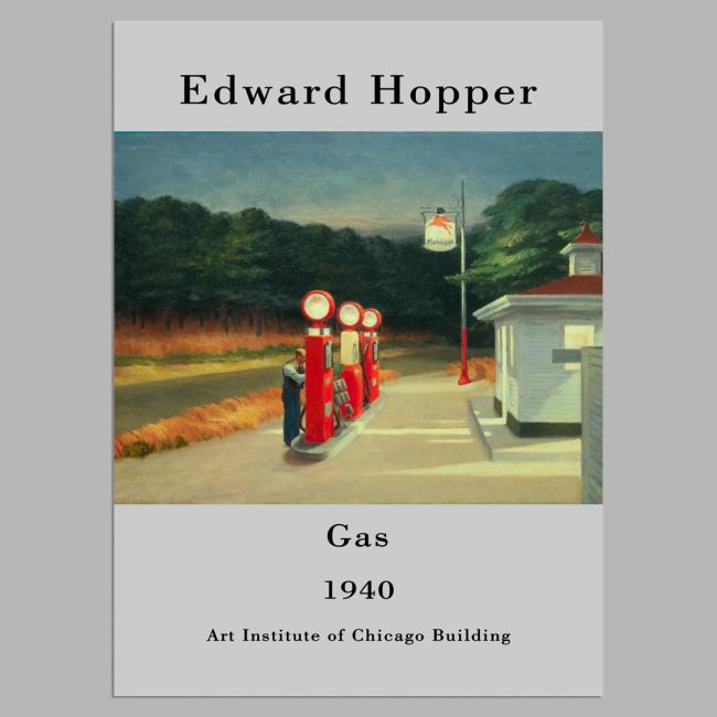 Exhibition Poster Gas, Hopper E