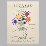 Bouquet of peace, Picasso, Poster