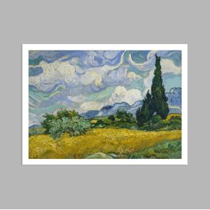 Wheat field with cypresses, Vincent van Gogh, Poster 2