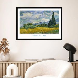 Wheat field with cypresses, Vincent van Gogh, αφίσα, κάδρο