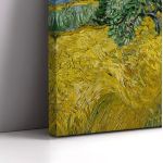 Canvas print Wheat field with cypresses, Vincent van Gogh,3 panels