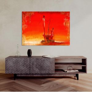 Canvas print Sunset in Africa II