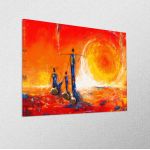 Canvas print Sunset in Africa I