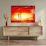 Canvas print Sunset in Africa