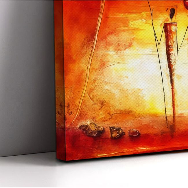 Canvas print Sunset in Africa