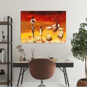 Canvas print Sunset in Africa III