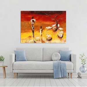 Canvas print Sunset in Africa III 2