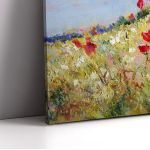 Canvas print Poppies, Poppies in summer meadow