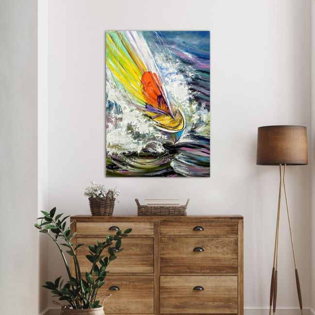 Canvas print Turbulent waters