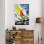 Canvas print Turbulent waters
