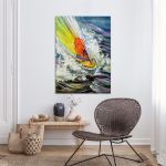 Canvas print Turbulent waters