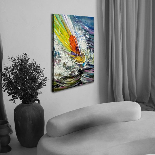 Canvas print Turbulent waters