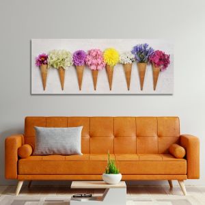Canvas print Floral composition, panoramic