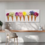 Πίνακας σε καμβά Floral σύνθεση, πανοραμικός
